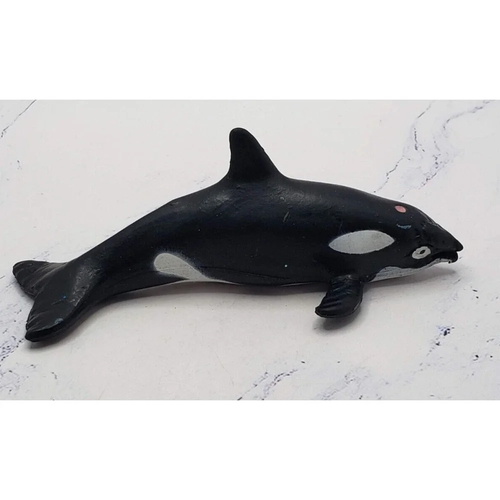 Small Rubber Orca Killer Whale Ocean Sea Life Science Toy